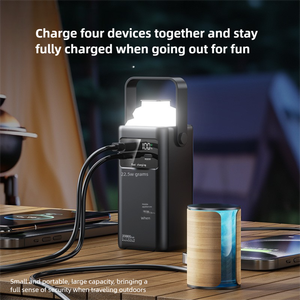 Hochleistungs-Powerbank mit 80000mAh, Schnellladefunktion, LED-Anzeige und 2-in-1-Kabel für Reisen - Product Image 3