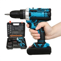 Perceuse-visseuse sans fil rechargeable 21V 60Nm couple max moteur à balais 2000 tr/min portable multifonctionnelle pour bricolage à domicile