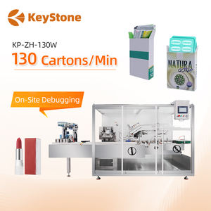 Máquina Cartonadora Automática de Carga Lateral Continua para Blísteres, Lápices Labiales y Leche Limpiadora - Product Image 1