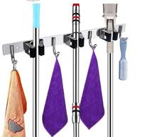 Sondoly balai organisateur stockage porte-outils en acier inoxydable crochets robustes auto-adhésif solide antidérapant pour la cuisine à domicile