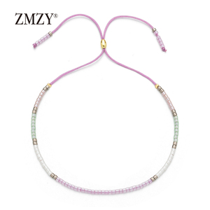 Pulsera ZMZY Para Mujer Estilo Boho <span class=keywords><strong>con</strong></span> Mini Cuentas Delica Multicolor, Joyería de Pulsera <span class=keywords><strong>con</strong></span> Cadena de Cuerda Ajustable, <span class=keywords><strong>Pulseras</strong></span> Finas Miyuki Para Mujeres - Product Image 6