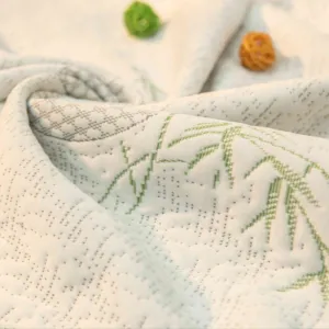 Tapicería de fibra de bambú Jacquard Tictac tejido de poliéster cama colchón tela para Funda de colchón