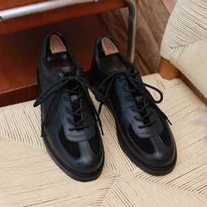 Men's HANMCE ZY-Y06 German Trainer <b>Bowling</b> Shoes Summer Office Career Pointed Toe Breathable Lace-up Anti-Slip Rubber Outsole - Product Image 4