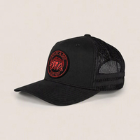 Casquettes de camionneur vintage respirantes en maille pour la randonnée, les activités de plein air et les voyages, avec visière arquée, patch brodé et bande latérale, vente en gros