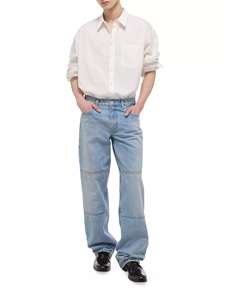 Pantalones Vaqueros de Mezclilla para Hombre, de Alta Calidad, Tejidos, Lavados, Transpirables, Casuales, Rectos, con Múltiples Bolsillos, Personalizados - Product Image 5