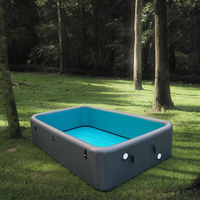 Piscine gonflable carrée surdimensionnée CE Custom DWF Drop Stitch, piscine hors sol portable pour la maison, le jardin, les entreprises, vente en gros
