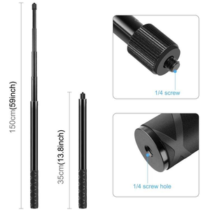 Support de caméra d'action en aluminium Summer Bee pour moto, super pince rotative à 360°, réglable pour Insta360 Onex2/x3x4// Selfie - Product Image 4