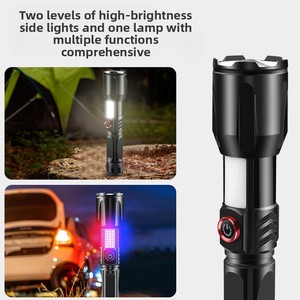 Có Thể Sạc Lại USB Lumens Cao Đèn Lồng Ánh Sáng Mạnh Mẽ Dài Phạm Vi LED Torch Ánh Sáng Đèn Pin Chiến Thuật - Product Image 5