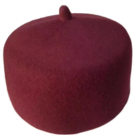 Sombrero Kufi de lana al por mayor para hombre-Gorro de oración islámico Igbo-Fabricante/Sombreros musulmanes a granel con MOQ 250 piezas