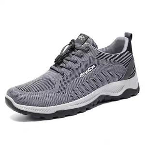 Zapatillas Deportivas Negras de Malla con Punta Redonda, Cordones, Entresuela Transpirable de EVA y Suela de Goma para Todas las Temporadas - Product Image 2