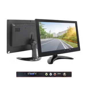 10.1インチ高解像度1280*800車のヘッドレストモニターコンピューターモニターAV/BNC/VGA/HDMI/USB