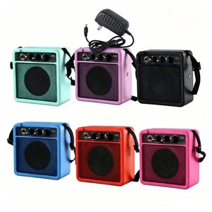 Mini amplificador portátil para guitarra eléctrica, amplificador de práctica de 5W, compatible con salida de auriculares, altavoz pequeño para guitarra eléctrica y bajo - Product Image 1