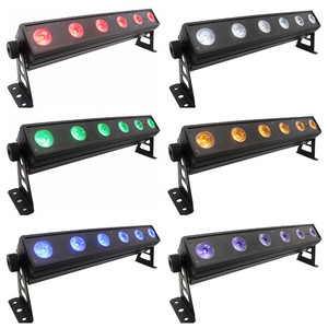 6X12W RGBWAUV LED Rondelle Murale Lumière Intérieur Scène Effet De Lavage Éclairage Sans Fil Batterie Architectural Bâtiment Façade Rondelle <span class=keywords><strong>DJ</strong></span> - Product Image 6