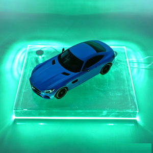 Base lumineuse LED en acrylique alimentée par USB personnalisable pour vitrine de voitures miniatures de collection - Product Image 3