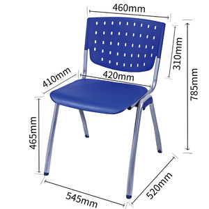 Silla escolar de acero y plástico de alta calidad, venta directa de fábrica, cómoda silla apilable de oficina y estudiante, sillas baratas a buen <span class=keywords><strong>precio</strong></span> - Product Image 6
