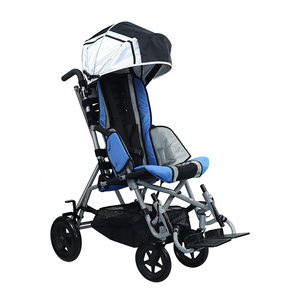 Poussette pour enfants avec pare-soleil, fauteuil roulant confortable pour fauteuil roulant manuel pour enfants <span class=keywords><strong>3</strong></span>. Équipement de réadaptation - Product Image 5