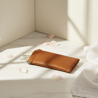 Étui à lunettes en cuir PU gravé au laser personnalisé, pochette de protection souple pour le rangement des lunettes et cadeaux d'affaires