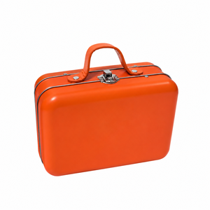 Suitcase Shape Tin <b>Box</b> With Latch Lock Food Grade <b>Metal</b> Suitcase Tin Container Custom Printed Gift Packaging Tin Case - Product Image 5