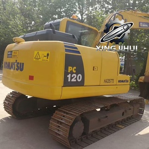 Excavatrice d'occasion Komatsu 120-8, marque japonaise d'origine, 12 tonnes, chenilles en caoutchouc, godet de 0,6 m, puissance de 68000 W - Product Image 5