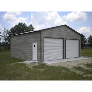 ชุดโครงสร้างเหล็กสำเร็จรูปสมัยใหม่สำหรับโรงจอดรถ แผงแซนวิชสำเร็จรูปพร้อมประตูม้วนสำหรับที่อยู่อาศัย - Product Image 3