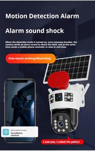 Kingsol năng lượng mặt trời-Powered Camera thông minh ngoài trời, video không dây, wifi, mạng lưới an ninh năng lượng mặt trời, Hệ thống chống giám sát - Product Image 2