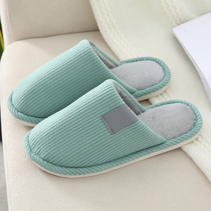 2026 NEW KJ New Spring Autumn Winter <strong>Wool</strong> Cotton for <strong>Slippers</strong> for Men <strong>Women</strong> Anti-Slip Home Bedroom Fur Style Corduroy Upper - Product Image 3