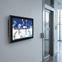 Pantalla de monitor industrial con pantalla táctil LCD de 7 pulgadas de alto brillo y carcasa metálica personalizada para estación de carga.