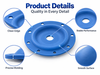 Diaphragme en caoutchouc silicone moulé sur mesure pour l'étanchéité des vannes de régulation