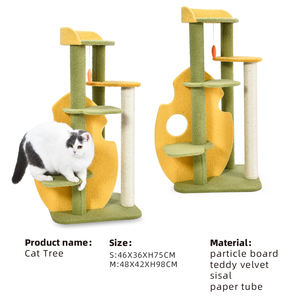 Menara kucing Deluks dengan nyaman Kondominium Sisal menggaruk <span class=keywords><strong>Post</strong></span> dan platform istirahat - Product Image 2