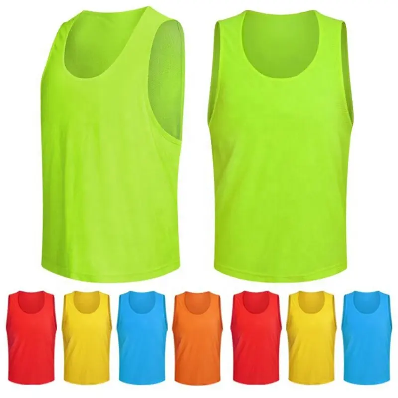 Actearlier Voetbal Slijtage Pinnies Custom Logo Voetbal Training Vest Voetbal Vest Team Vest Mesh Voetbaltraining Slabbetjes