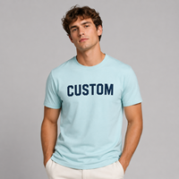 T-shirt d'été personnalisé en velours côtelé polyester/coton anti-plis pour hommes, idéal pour les bénévoles de la solidarité et le travail social