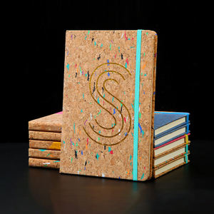 Cuaderno de diario de corcho ecológico de alta calidad con banda elástica con hebilla de Metal, cuaderno de cubierta reciclada con logotipo personalizado - Product Image 1
