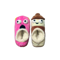 Pantoufles de bateau personnalisées en peluche pantoufles de panda en peluche nouveauté maison chaussure en peluche dessin animé pantoufle