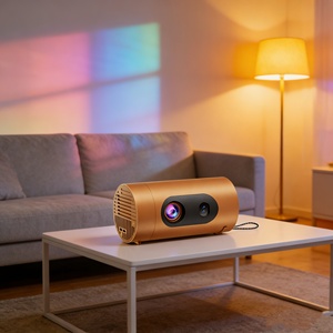 Mini Proyector LED 4K con Decodificación H727, Resolución Nativa 720P, 300ANSI Lúmenes, Reproductor de Streaming <span class=keywords><strong>Android</strong></span> 14, Proyector Portátil para el Hogar y Viajes - Product Image 3