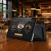 PC Todo en Uno POS con Pantalla Táctil de 15.6 Pulgadas, Android 13, NFC, PoE, 4GB de RAM, Tablet PC de Escritorio para Pedidos en Restaurantes y Kioscos de Venta Minorista