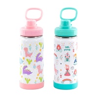 Bouteilles d'eau de rentrée scolaire en acier inoxydable sans BPA de 12oz 16oz 18oz OEM isolées en métal pour enfants