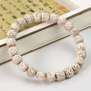 Pulsera de semillas de Bodhi con escamas de dragón, estrella y luna, 8x9mm, pulida a mano, joyería de regalo unisex - Product Image 3
