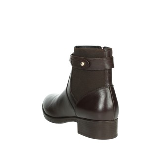 D36G1F 043NH marrone stivaletti bassi a punta chiusura Slip-On alta altezza inverno autunno pelliccia pu' Cowboy donna Chelsea - Product Image 2