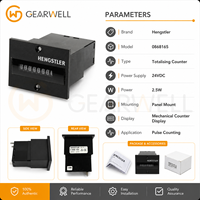 Compteur totalisateur Hengstler 0868165 24VDC 2.5W, compteur d'impulsions mécanique pour la production industrielle
