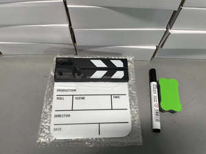 Tablero de corte de acción de borrado en seco compacto, tablilla de película acrílica para director de cine, accesorio de estudio fotográfico - Product Image 6