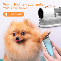 Kit de toilettage pour animaux de compagnie AIRROBO PG100, aspirateur en céramique sûr pour chiens et chats - Nettoyage à 99 %