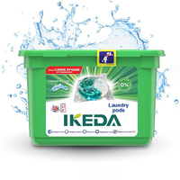 Dosettes de blanchisserie liquides de détergent de gel de puissance d'IKEDA 3in1 pour le lavage OEM/ODM