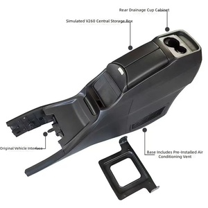 Box Portaoggetti per Bracciolo Centrale in ABS per Mercedes-Benz Vito <span class=keywords><strong>W447</strong></span>/V-Class V260 Metris, Accessori per Modifiche Interne - Product Image 2