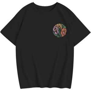 เสื้อยืดลายดอกไม้คริสเตียน FOXA สำหรับเด็กผู้หญิง เสื้อยืดผ้าฝ้ายพิมพ์ลายข้อพระคัมภีร์ เสื้อสร้างแรงบันดาลใจด้วยความศรัทธา - Product Image 4