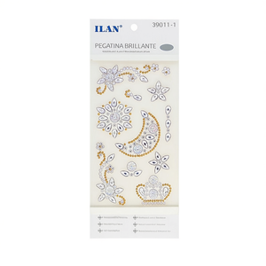 Adesivi decorativi con strass lucidi ILAN 39011-1 per nail art - Product Image 1