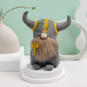 Gnomo vikingo de Navidad WJC01 Rudolph muñeca sin rostro megáfono decorativo gladiador muñeca creativa escritorio ornamento Duende - Product Image 4