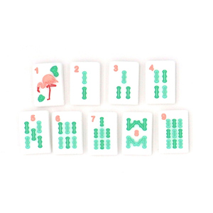 Mahjong américain de luxe personnalisé avec design imprimé, 160 tuiles acryliques, 4 couches, pour adultes, jeu de société cadeau - Product Image 2