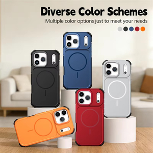 เคสโทรศัพท์มือถือกันกระแทกแบบแม่เหล็ก รุ่น Bumper Armor Drop Magnetic Matte สำหรับ iPhone 18 17 16 15 Pro Max  ฝาหลังแบบด้าน ป้องกันแรงกระแทก พร้อมแม่เหล็กแข็งแรง - Product Image 1
