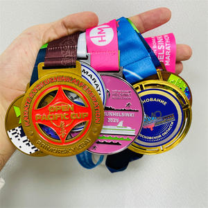 เหรียญรางวัลกีฬา เหรียญที่ระลึก เหรียญทองสำหรับการแข่งขันวิ่ง ผลิตจากโรงงานมีประสบการณ์ 20 ปี รับผลิตตามแบบที่ต้องการ - Product Image 1