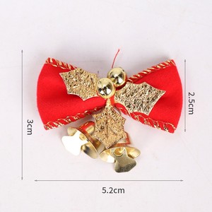Binchi BC-330 New Mini Bow Polyester <strong>Christmas</strong> <strong>Tree</strong> Ornaments 6x4cm Soft Reusable Durable Waterproof Wholesale DIY Holiday Decor - Product Image 4
